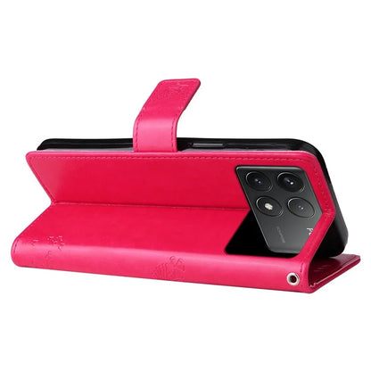 KT Imprinting Flower Series-3 For Xiaomi Redmi K70 5G / K70 Pro 5G / Poco F6 Pro 5G Leather Phone Case