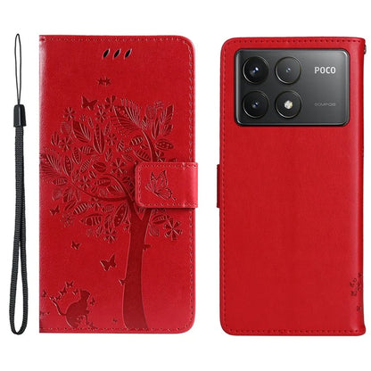 KT Imprinting Flower Series-3 For Xiaomi Redmi K70 5G / K70 Pro 5G / Poco F6 Pro 5G Leather Phone Case