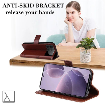 KT Imprinting Flower Series-3 For Xiaomi Redmi K70 5G / K70 Pro 5G / Poco F6 Pro 5G Leather Phone Case