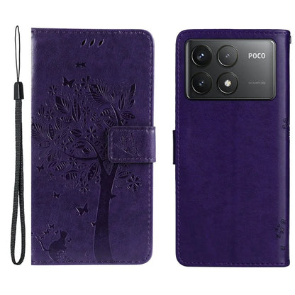 KT Imprinting Flower Series-3 For Xiaomi Redmi K70 5G / K70 Pro 5G / Poco F6 Pro 5G Leather Phone Case