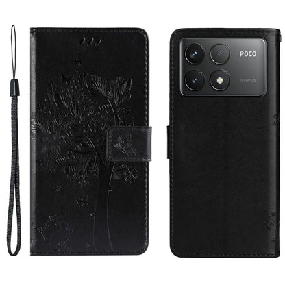 KT Imprinting Flower Series-3 For Xiaomi Redmi K70 5G / K70 Pro 5G / Poco F6 Pro 5G Leather Phone Case