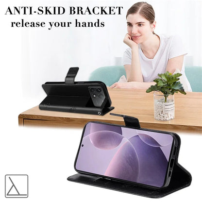 KT Imprinting Flower Series-3 For Xiaomi Redmi K70 5G / K70 Pro 5G / Poco F6 Pro 5G Leather Phone Case