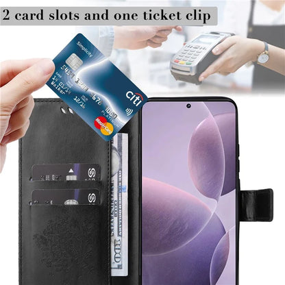 KT Imprinting Flower Series-3 For Xiaomi Redmi K70 5G / K70 Pro 5G / Poco F6 Pro 5G Leather Phone Case