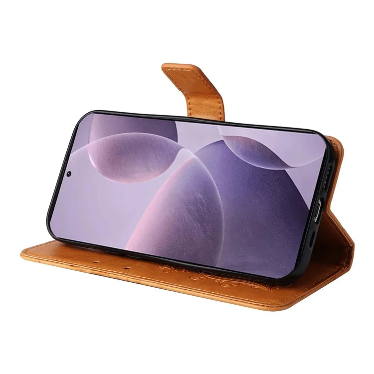 KT Imprinting Flower Series-2 For Xiaomi Redmi K70 5G / K70 Pro 5G / Poco F6 Pro 5G Case Butterfly Leather Phone Cover
