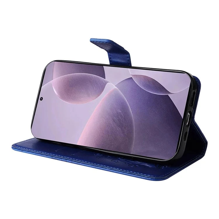 KT Imprinting Flower Series-2 For Xiaomi Redmi K70 5G / K70 Pro 5G / Poco F6 Pro 5G Case Butterfly Leather Phone Cover