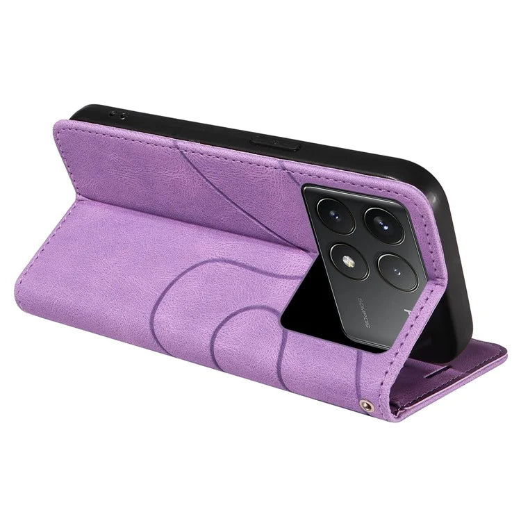 KT Leather Series-1 For Xiaomi Redmi K70 5G / K70 Pro 5G / Poco F6 Pro 5G Case Splicing Leather Phone Cover