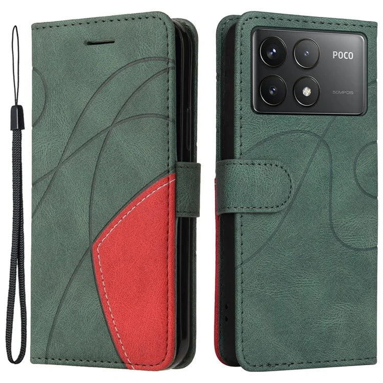 KT Leather Series-1 For Xiaomi Redmi K70 5G / K70 Pro 5G / Poco F6 Pro 5G Case Splicing Leather Phone Cover