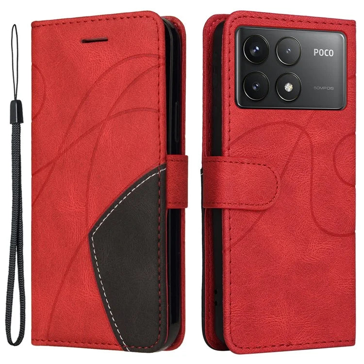 KT Leather Series-1 For Xiaomi Redmi K70 5G / K70 Pro 5G / Poco F6 Pro 5G Case Splicing Leather Phone Cover