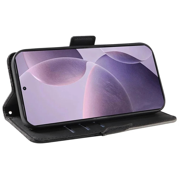 For Xiaomi Poco F6 Pro 5G / Redmi K70 5G / K70 Pro 5G Leather Case Wallet Rhombus Grid Phone Cover