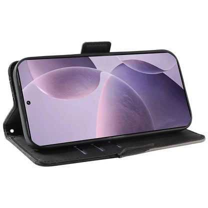 For Xiaomi Poco F6 Pro 5G / Redmi K70 5G / K70 Pro 5G Leather Case Wallet Rhombus Grid Phone Cover