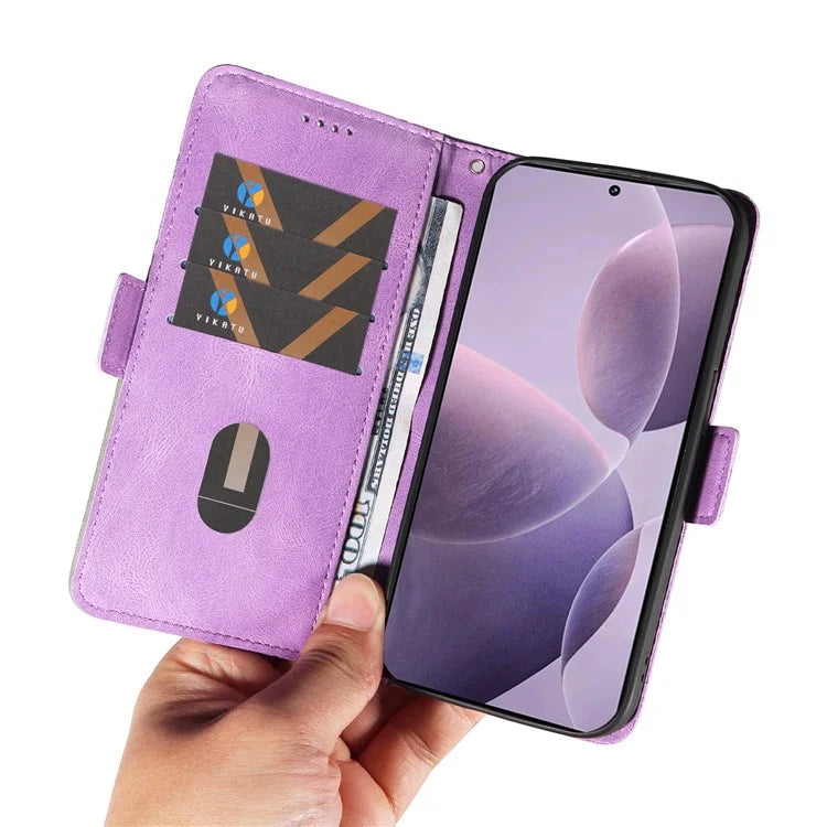 For Xiaomi Poco F6 Pro 5G / Redmi K70 5G / K70 Pro 5G Leather Case Wallet Rhombus Grid Phone Cover