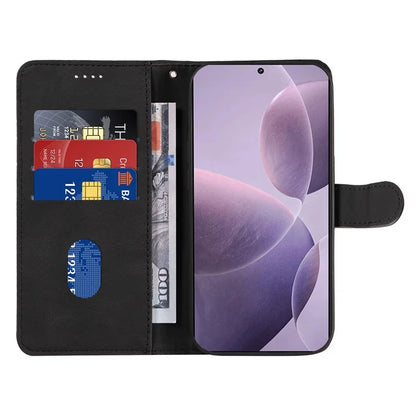 For Xiaomi Poco F6 Pro 5G / Redmi K70 5G / K70 Pro 5G Case Leather Wallet Cover Curved Line