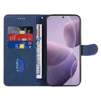 For Xiaomi Poco F6 Pro 5G / Redmi K70 5G / K70 Pro 5G Case Leather Wallet Cover Curved Line
