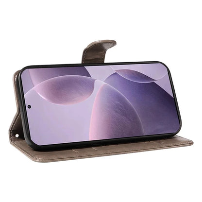 For Xiaomi Poco F6 Pro 5G / Redmi K70 5G / K70 Pro 5G Case PU Leather Butterfly Flower Phone Cover
