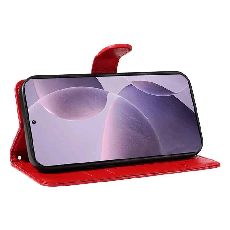 For Xiaomi Poco F6 Pro 5G / Redmi K70 5G / K70 Pro 5G Case PU Leather Butterfly Flower Phone Cover