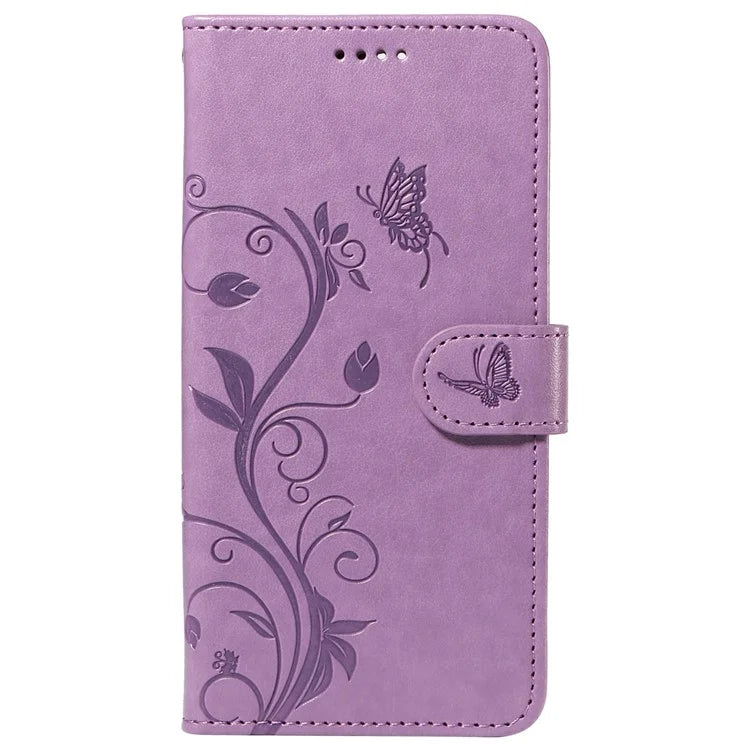 For Xiaomi Poco F6 Pro 5G / Redmi K70 5G / K70 Pro 5G Case PU Leather Butterfly Flower Phone Cover