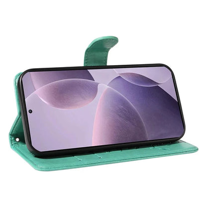 For Xiaomi Poco F6 Pro 5G / Redmi K70 5G / K70 Pro 5G Case PU Leather Butterfly Flower Phone Cover