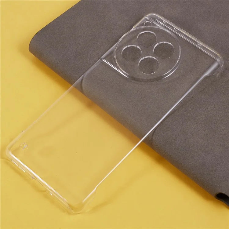 For OnePlus Ace 3 5G / 12R 5G Frameless Case Transparent PC Phone Cover