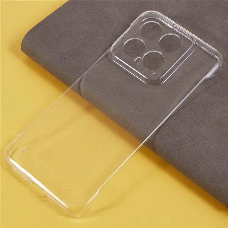 For Xiaomi 14 Pro Frameless Case PC Phone Cover High Transparency