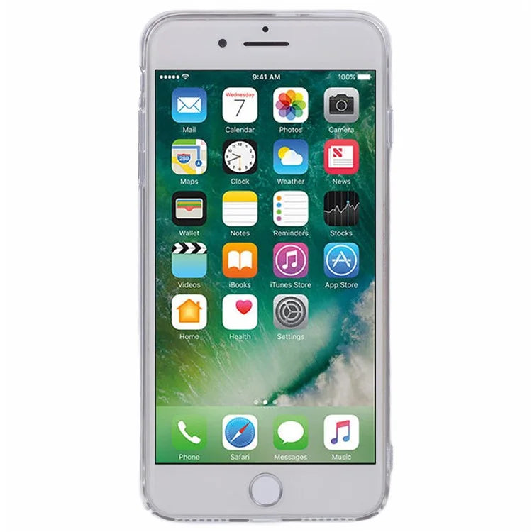For iPhone 7 Plus / 8 Plus Case Transparent Protective PC Phone Cover