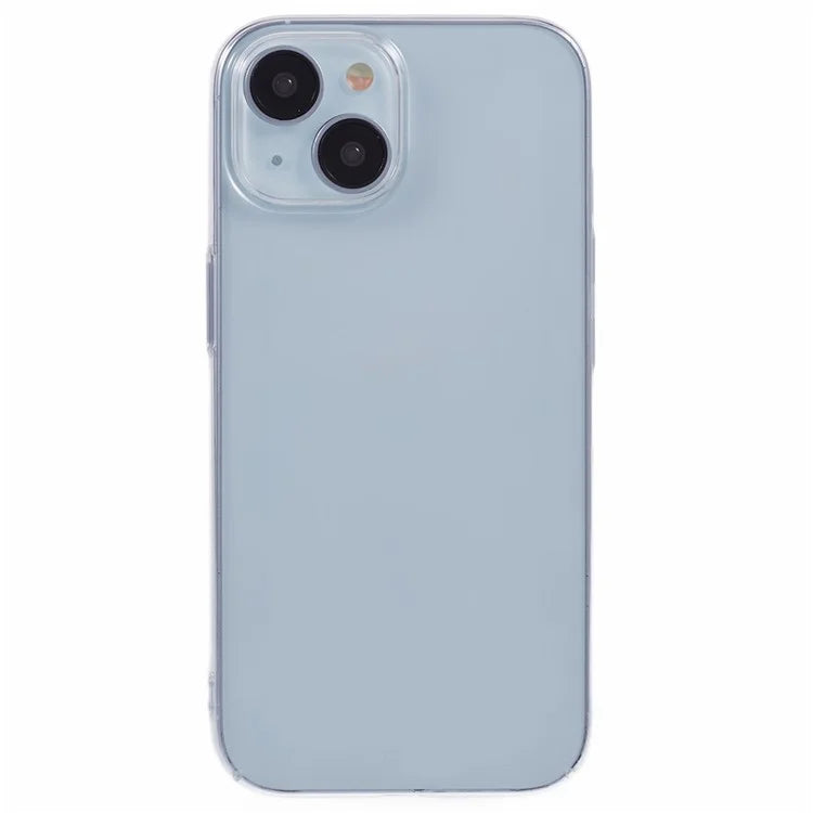 For iPhone 15 Clear Case Hard PC Anti-Scratch Phone Cover