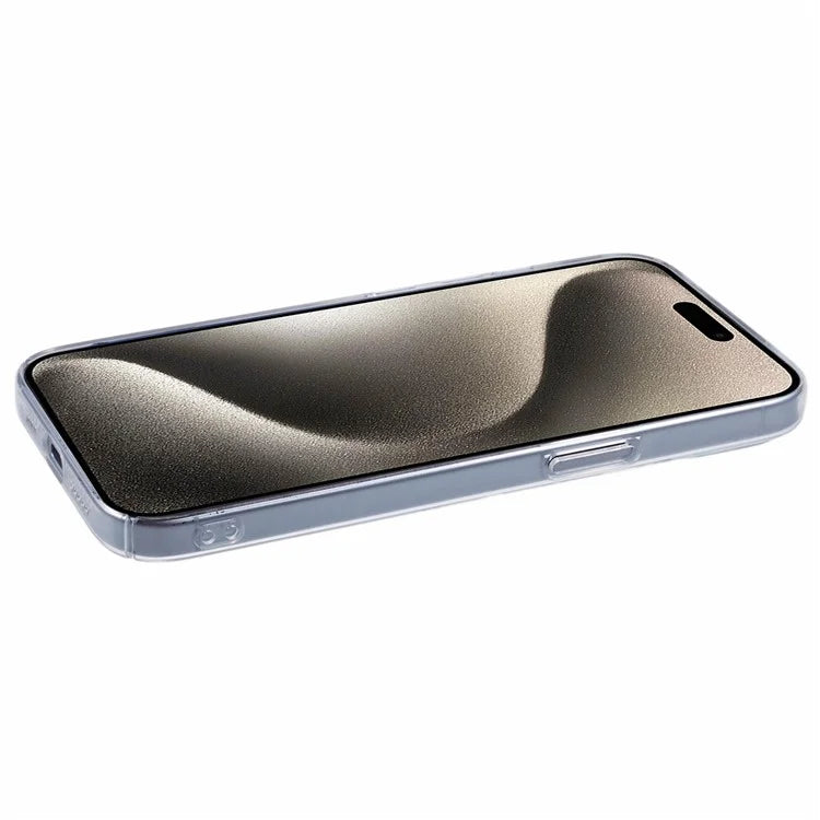 For iPhone 15 Clear Case Hard PC Anti-Scratch Phone Cover