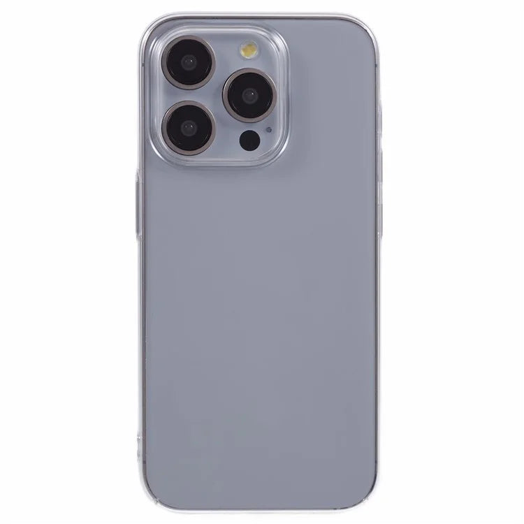 For iPhone 15 Pro Case Hard PC Shock Absorption Phone Cover Transparent
