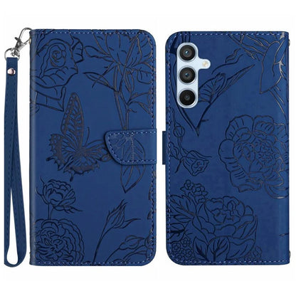 HT03 For Samsung Galaxy S24 FE Case Butterfly Flower Leather Phone Cover Handbag