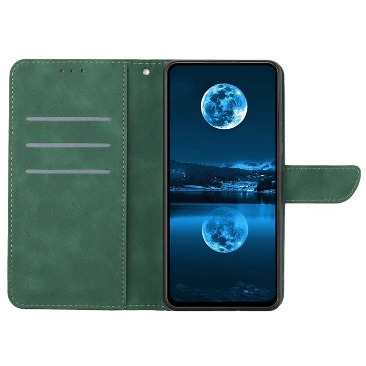 HT05 For Samsung Galaxy S24 FE Case Leather Magnetic Clasp Wallet Flip Phone Cover