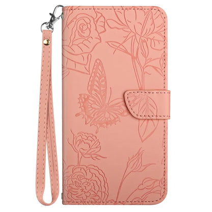HT03 For Motorola Moto E14 4G / G04 4G / G04s 4G / G24 4G Case Butterfly Flower Leather Phone Cover