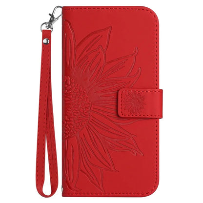 HT04 For Motorola Moto E14 4G / G04 4G / G04s 4G / G24 4G Case Leather Sunflower Design Flip Wallet Phone Cover