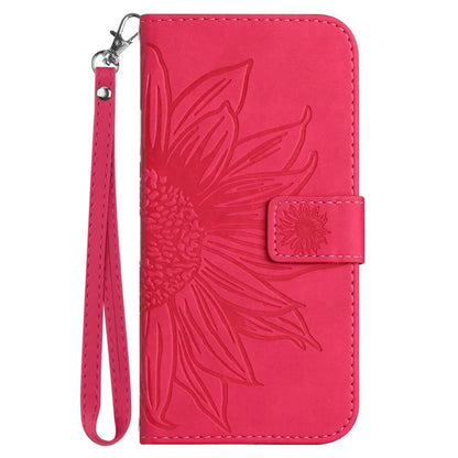 HT04 For Motorola Moto E14 4G / G04 4G / G04s 4G / G24 4G Case Leather Sunflower Design Flip Wallet Phone Cover