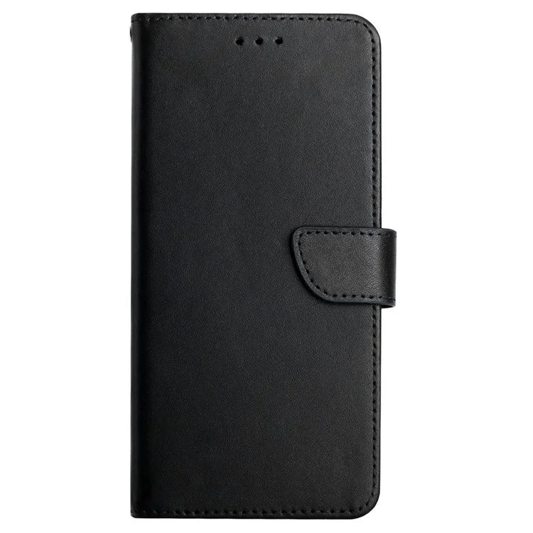 HT02 For Motorola Moto G85 5G / S50 Neo 5G Case Nappa Texture Genuine Cow Leather Phone Cover Card Holder