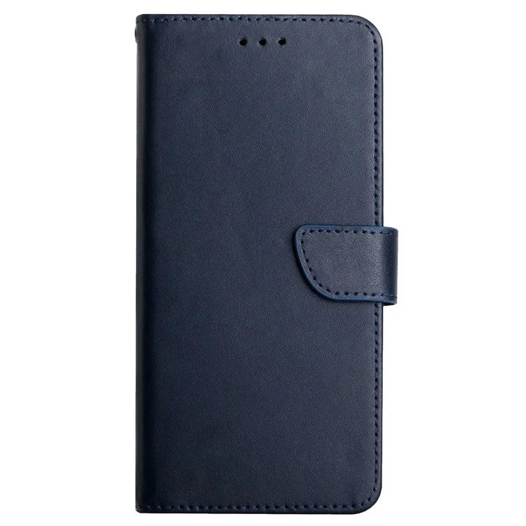 HT02 For Motorola Moto G85 5G / S50 Neo 5G Case Nappa Texture Genuine Cow Leather Phone Cover Card Holder