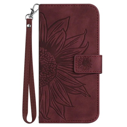 HT04 For Motorola Moto G85 5G / S50 Neo 5G Case Sunflower Flip Shockproof PU Leather Phone Cover