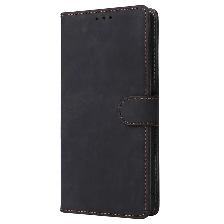 For Oukitel C38 Case with Hand Strap Leather Phone Cover RFID Blocking
