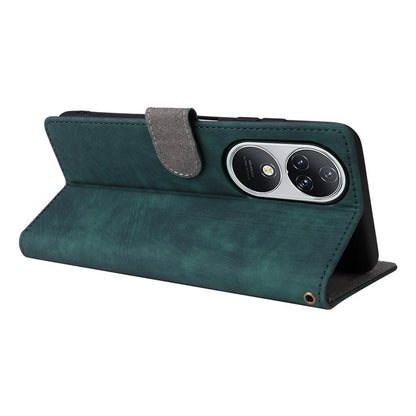 For Oukitel C38 Case with Hand Strap Leather Phone Cover RFID Blocking