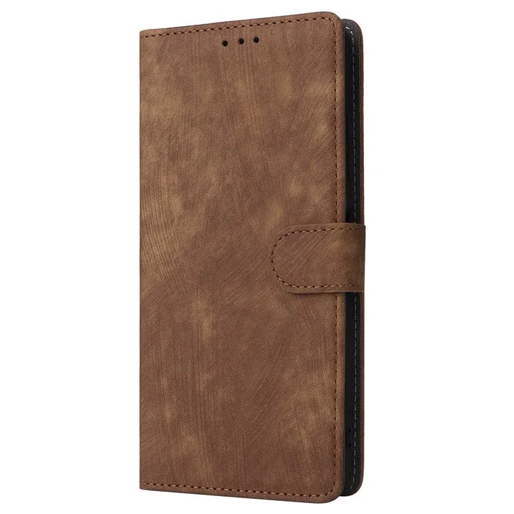 For Oukitel C38 Case with Hand Strap Leather Phone Cover RFID Blocking