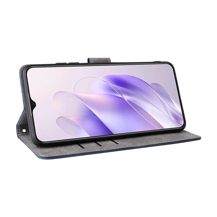 For Oukitel C37 Case Wallet PU Leather Phone Cover RFID Blocking Technology