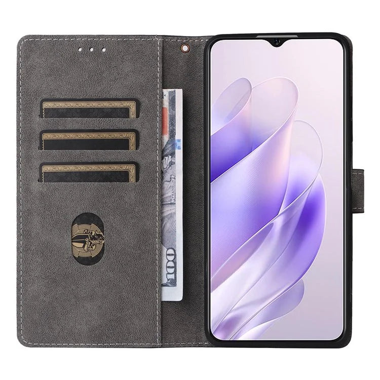 For Oukitel C37 Case Wallet PU Leather Phone Cover RFID Blocking Technology