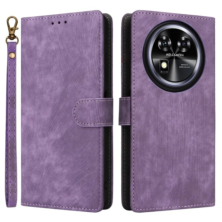 For Oukitel C37 Case Wallet PU Leather Phone Cover RFID Blocking Technology