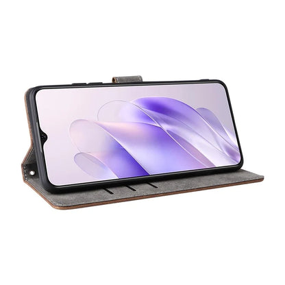 For Oukitel C37 Case Wallet PU Leather Phone Cover RFID Blocking Technology