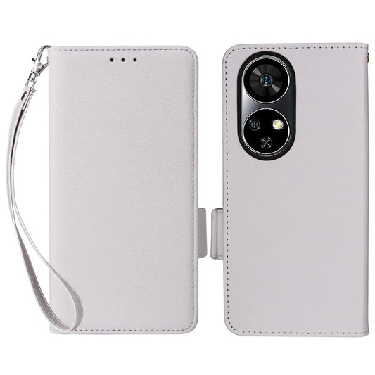 For Ulefone Note 17 Pro Case Leather Phone Cover Litchi Texture with Strap