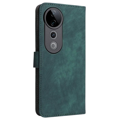 For vivo S19 Pro 5G Case Stand View RFID Blocking Leather Phone Cover with Strap