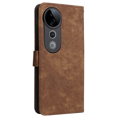 For vivo S19 Pro 5G Case Stand View RFID Blocking Leather Phone Cover with Strap