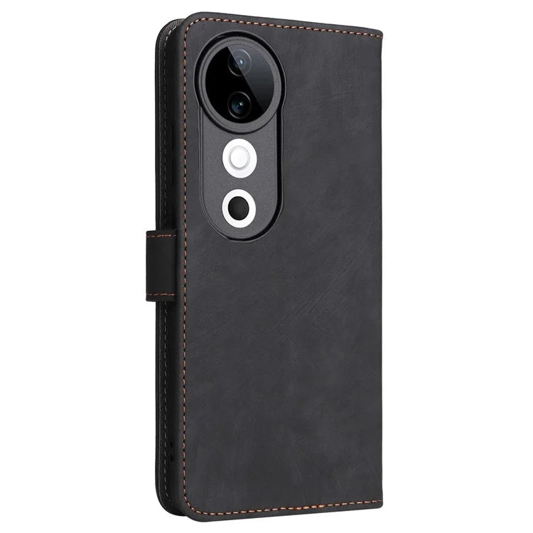 For vivo S19 5G Case RFID Blocking PU Leather Wallet Phone Cover