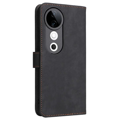 For vivo S19 5G Case RFID Blocking PU Leather Wallet Phone Cover