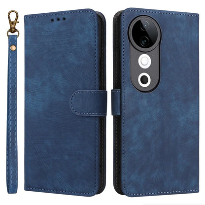 For vivo S19 5G Case RFID Blocking PU Leather Wallet Phone Cover