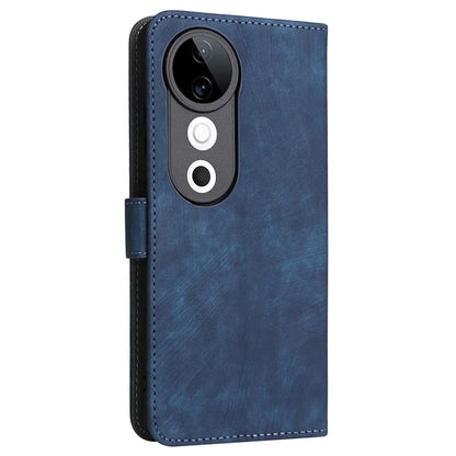 For vivo S19 5G Case RFID Blocking PU Leather Wallet Phone Cover