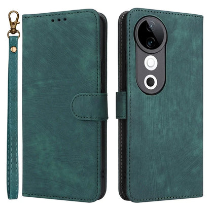 For vivo S19 5G Case RFID Blocking PU Leather Wallet Phone Cover